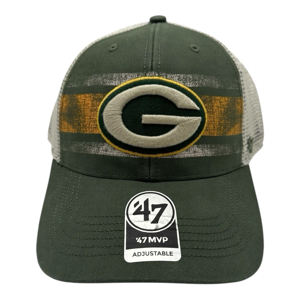 '47 Brand Green Bay Packers Hat Cap Snapback Adjustbale MVP Ilude NFL Football